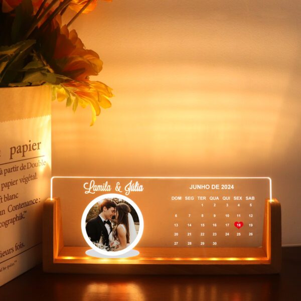 Personalized Gifts Loved Picture Frames Photo Text Memorial Plaque Night Light Christmas Decor Gift with USB - Image 3