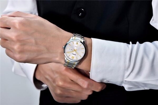 BIDEN Luxury Wrist Watch Men Steel Strap Mens  Business Quartz Clocks 0032 - Image 4