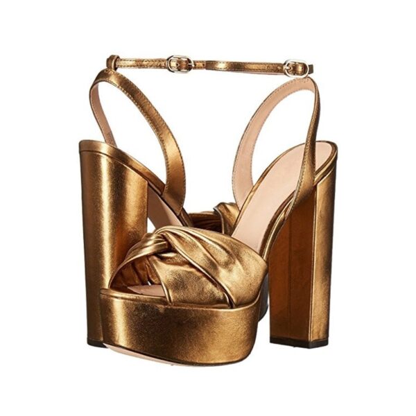 Womens Round Toe Thick Heels, Womens Sandals, Fashionable Womens High Heels - Image 6